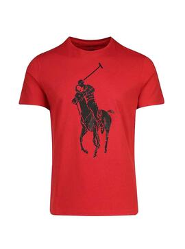 T-Shirt Polo Ralph Lauren Big Pony Vermelho Homem