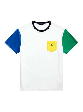 T-Shirt Polo Ralph Lauren Bolso branco Homem