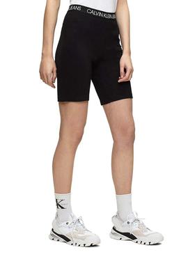 Shorts Ciclistas Calvin Klein Milano preta de mulher 