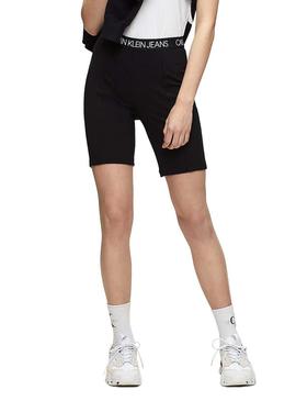 Shorts Ciclistas Calvin Klein Milano preta de mulher 