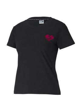 T-Shirt Puma Digital Love Preto para Mulher