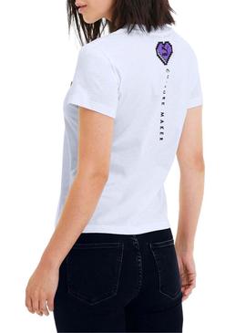 T-Shirt Puma Digital Love Branco para Mulher