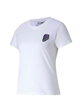 T-Shirt Puma Digital Love Branco para Mulher