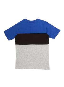 T-Shirt Fila Color Block Azul para Menino