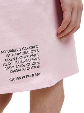 Vestido Calvin Klein Dye Rosa para Menina
