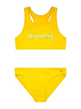 Biquini Tommy Hilfiger Logo Tropical Amarelo Menina