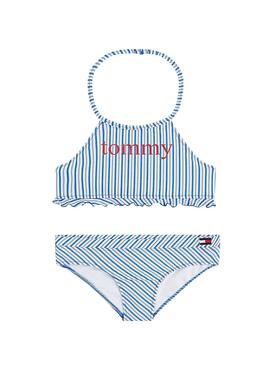 Bikini Tommy Hilfiger Stripes Azul Menina