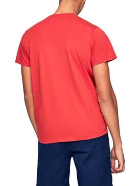 T-Shirt Pepe Jeans Earnest Vermelho para Homem