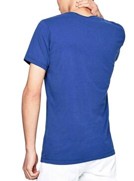 T-Shirt Pepe Jeans Merton Azul para Homem