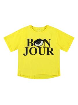 T-Shirt Name It Dlio Amarelo para Menina