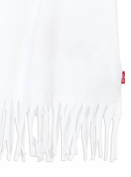 T-Shirt Levis Franja Branco para Menina