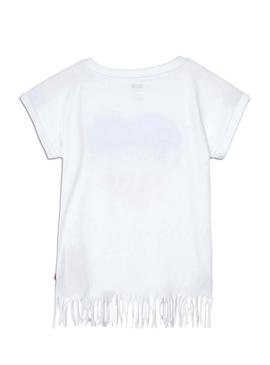 T-Shirt Levis Franja Branco para Menina