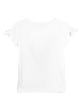 T-Shirt Mayoral Flip Flops Branco para Menina