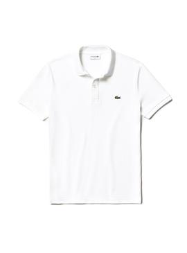 Polo Lacoste Basico Homens Brancos