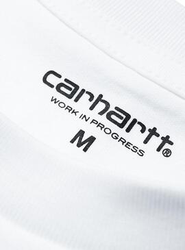 T-Shirt Carhartt Pocket Branco para Homens