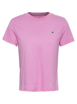 T-Shirt Tommy Jeans Classics Rosa para Mulher