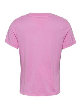 T-Shirt Tommy Jeans Classics Rosa para Mulher