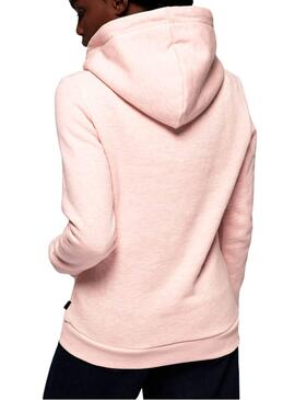 Sweat Superdry Sequin Rosa para Mulher