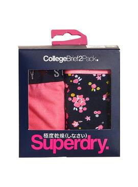 Pack Calcinha Superdry College Mulher Multicor