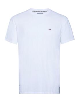 T-Shirt Tommy Jeans Solid Branco para  Homem