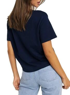 T-Shirt Tommy Jeans Modern Logo Azul Marinho Mulher