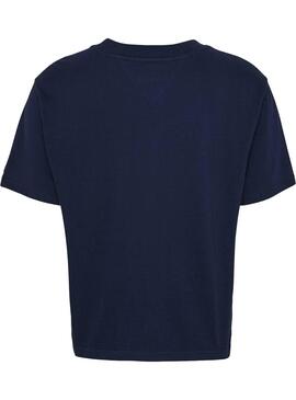 T-Shirt Tommy Jeans Modern Logo Azul Marinho Mulher