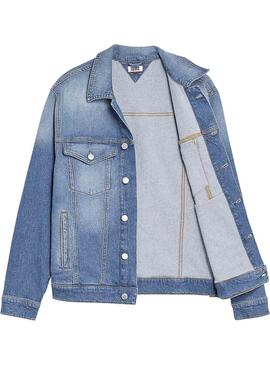Casaca Denim Tommy Jeans Oversize ANMB Mulher
