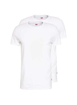 T-Shirt Levis Slim Branco para Homem