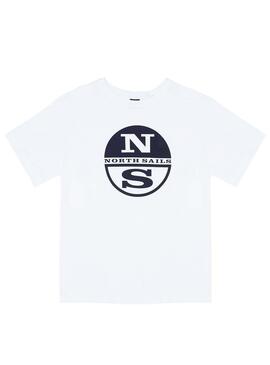 T-Shirt North Sails Logo Branco para Homem
