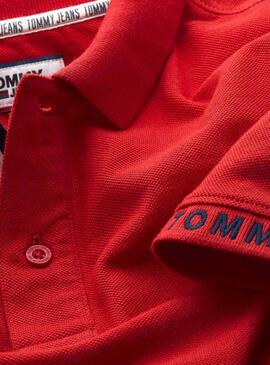 Polo Tommy Jeans Branded Vermelho para Homem