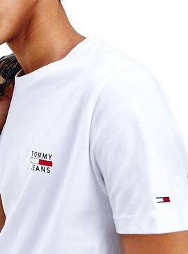 T-Shirt Tommy Jeans Chest Logo Branco