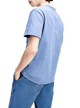 T-Shirt Tommy Jeans Big Flag Azul Homem