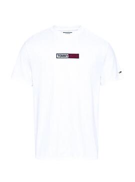 T-Shirt Tommy Jeans bordado Branco