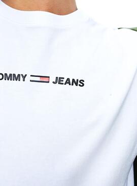 T-Shirt Tommy Jeans Logo pequeno Branco