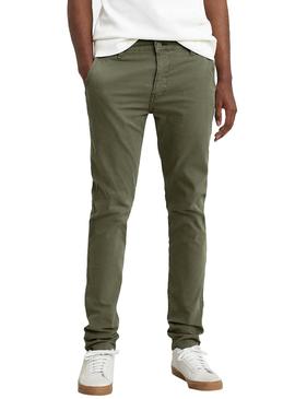 Calças Levis Chino Slim Verde para  Homem