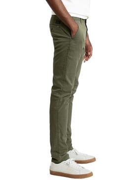 Calças Levis Chino Slim Verde para  Homem