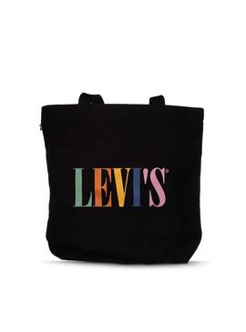 Bolsa Levis Serif Logo Preto para Mulher