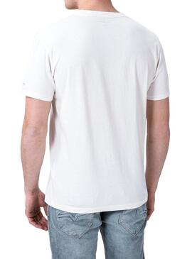 T-Shirt Pepe Jeans Philipe Branco para Homem