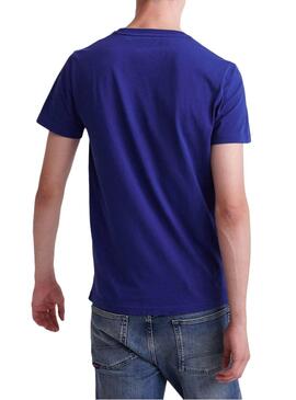 T-Shirt Superdry Collective Azul para Homem