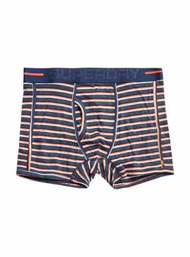 Cuecas Superdry Sport Azul y Gris Homem