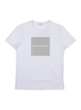 T-Shirt Antony Morato Branco Logotipo para  Homem