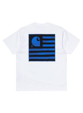 T-Shirt Carhartt State Chromo Branco para  Homem