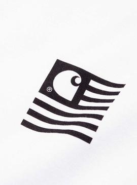 T-Shirt Carhartt State Chromo Branco para  Homem