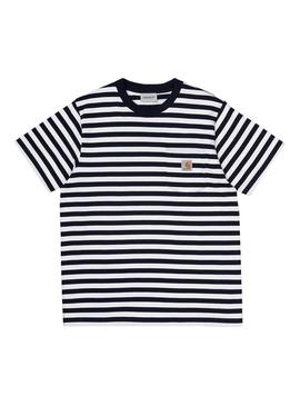 T-Shirt Carhartt Scototy Pocket Azul Marinho Homem