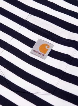 T-Shirt Carhartt Scototy Pocket Azul Marinho Homem
