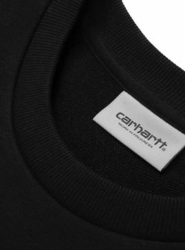 Sweat Bordado de script Carhartt Preto Homem