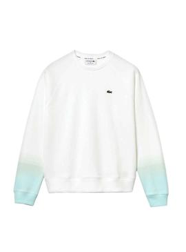 Sweat Lacoste Tie Dye Branco para Mulher