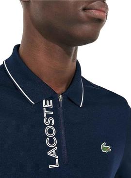 Polo Lacoste Ultra-Dry Azul para Homem