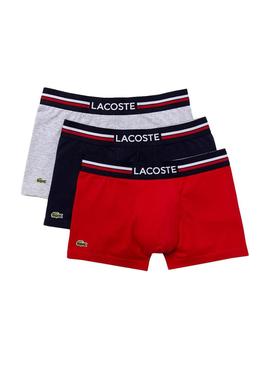 Cuecas Lacoste Boxer Tricolor para Homem