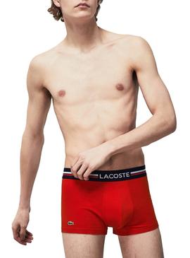 Cuecas Lacoste Boxer Tricolor para Homem